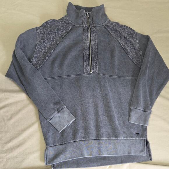 PINK woman's long sleeve sweater quarter zip up size XS - Picture 7 of 11